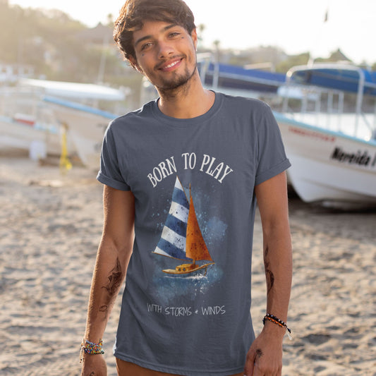 Born to Play Men's Jersey Short Sleeve Tee - ZumBuys