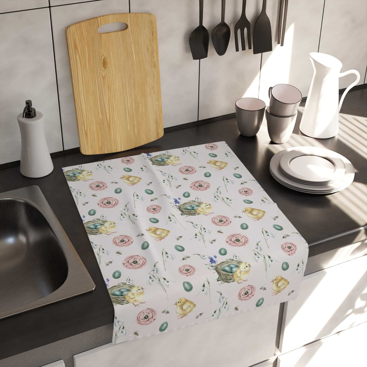 Chick Blossom Kitchen Towel - ZumBuys