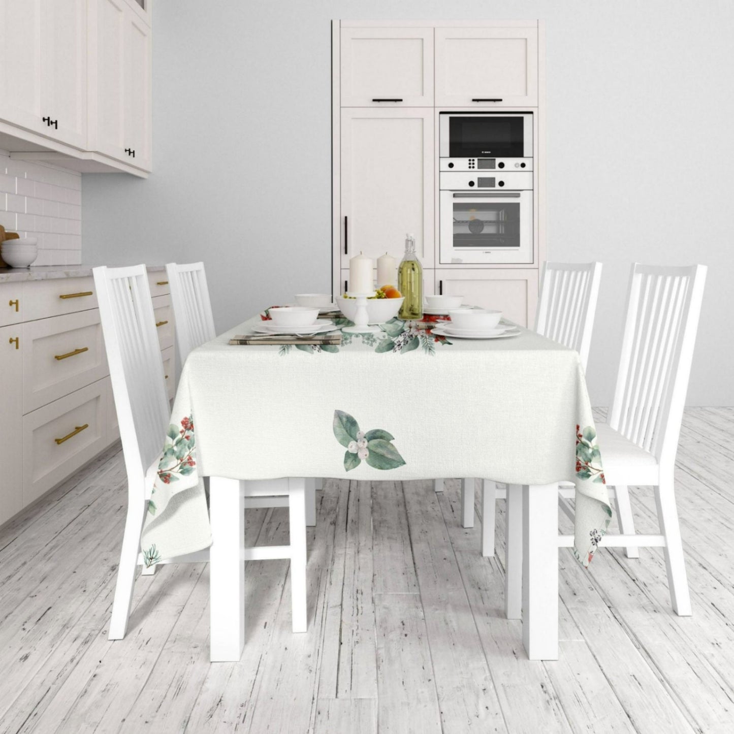 Christmas Candles Tablecloth - ZumBuys