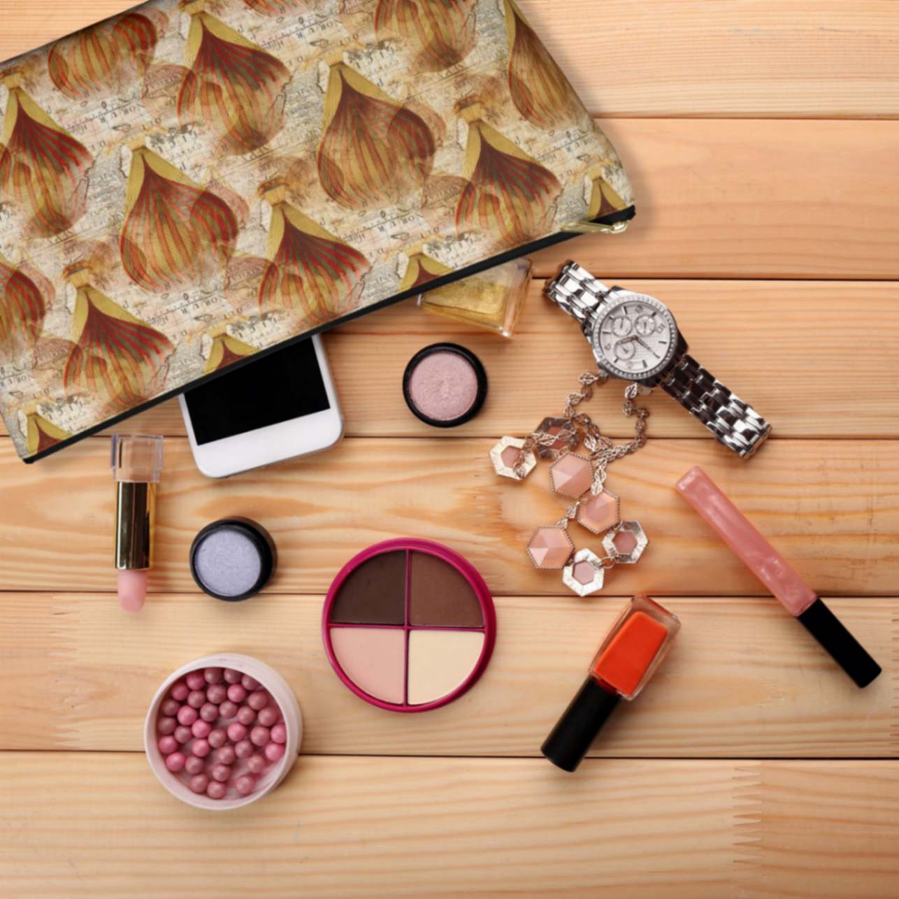 Classy Airship Charm Accessory Pouch w T-bottom - ZumBuys