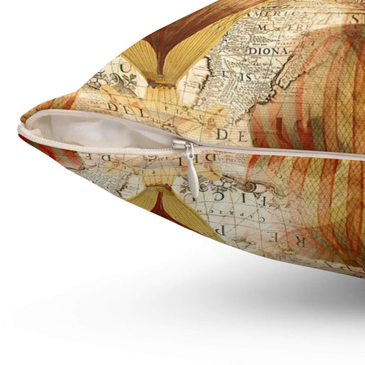 Classy Airship Charm Spun Polyester Square Pillow Cover - ZumBuys