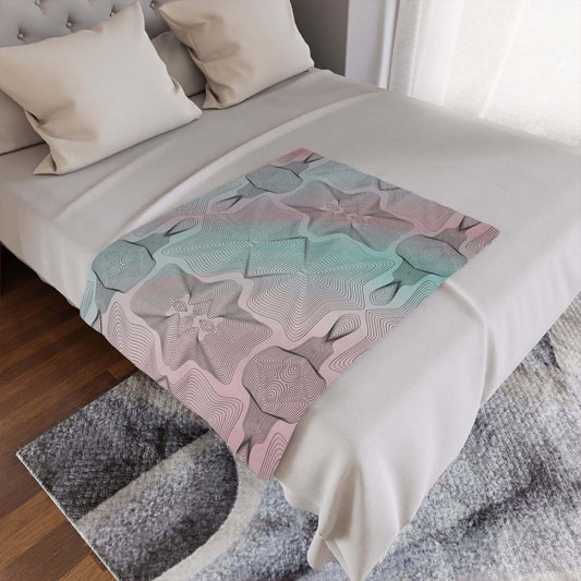 Cosmic Lines Minky Blanket - ZumBuys