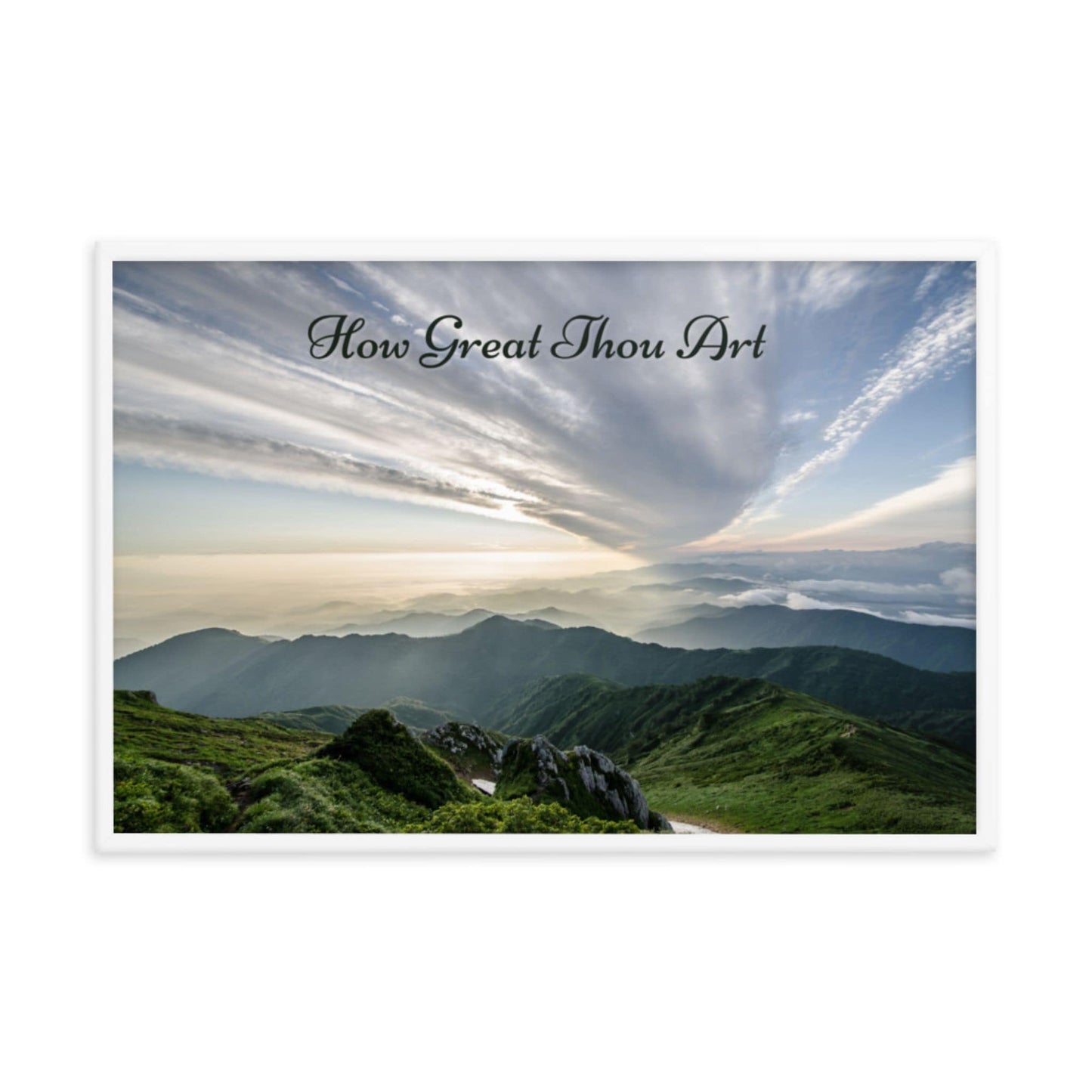 Divine Greatness Framed Artwork - ZumBuys