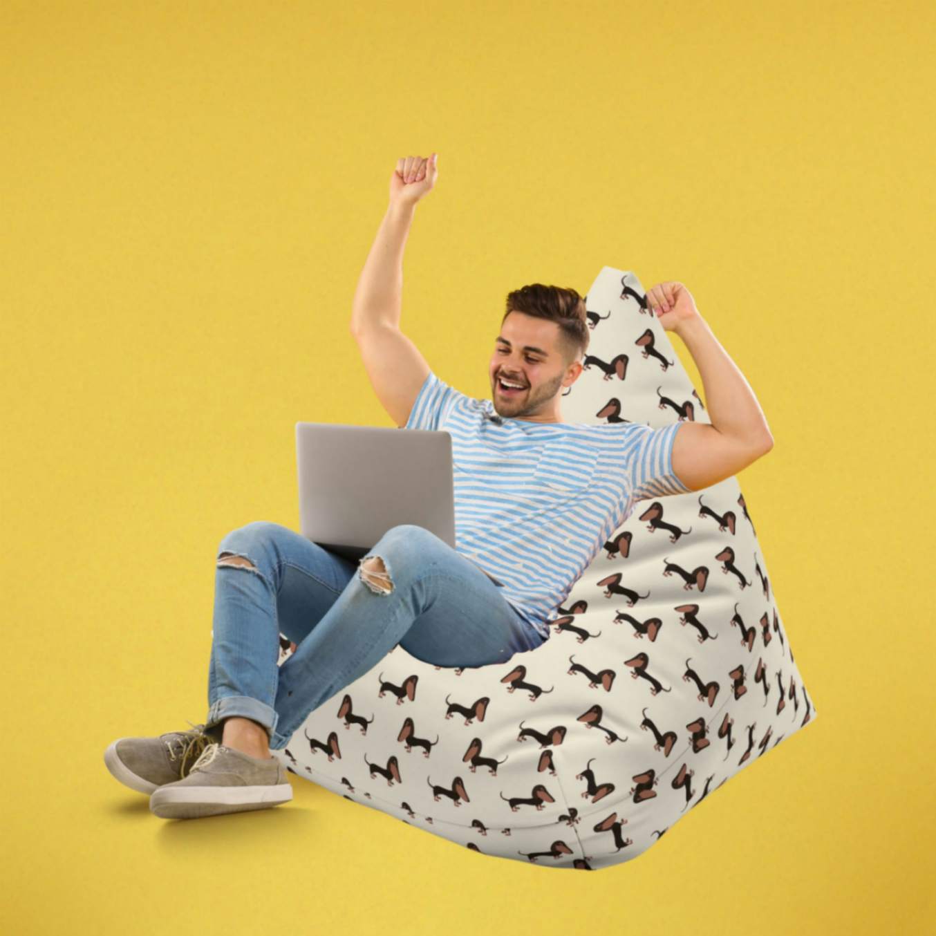 Doxie Craze Bean Bag Chair Cover - ZumBuys