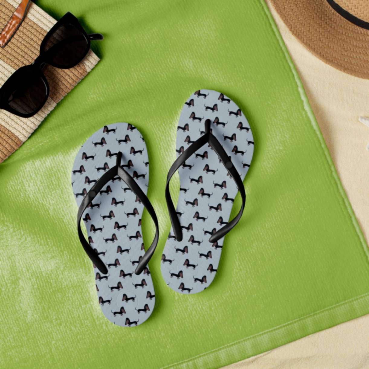 Doxie Craze Men's Flip Flops - ZumBuys