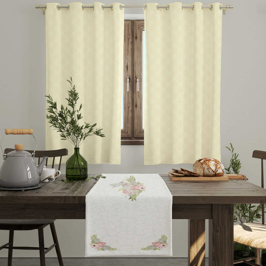 Eggciting Easter Bunny Table Runner (Cotton, Poly) - ZumBuys