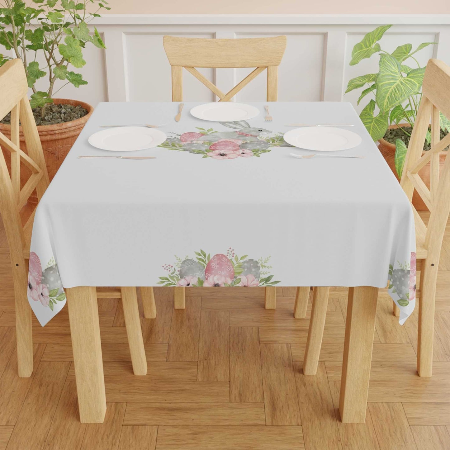 Eggciting Easter Bunny Tablecloth - ZumBuys