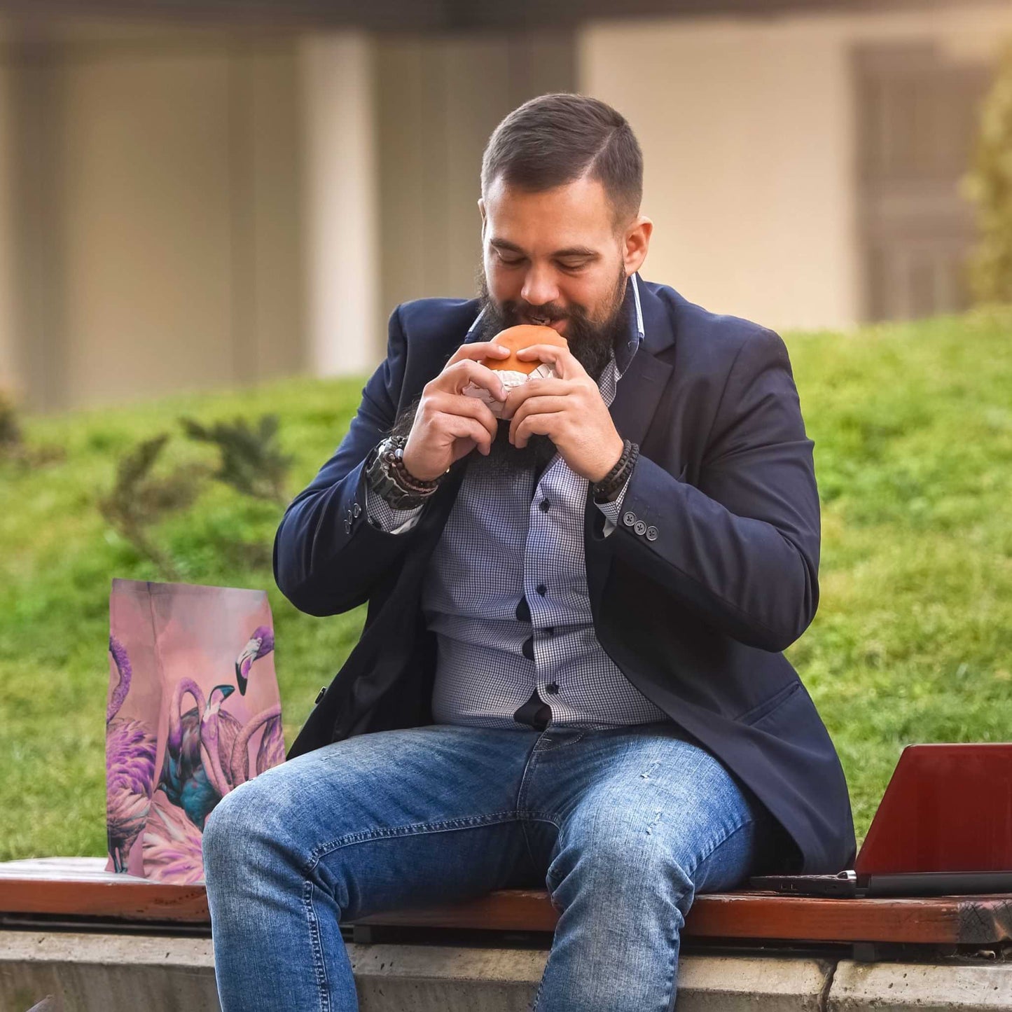 Glitzy Flamingo Lunch Bag - ZumBuys