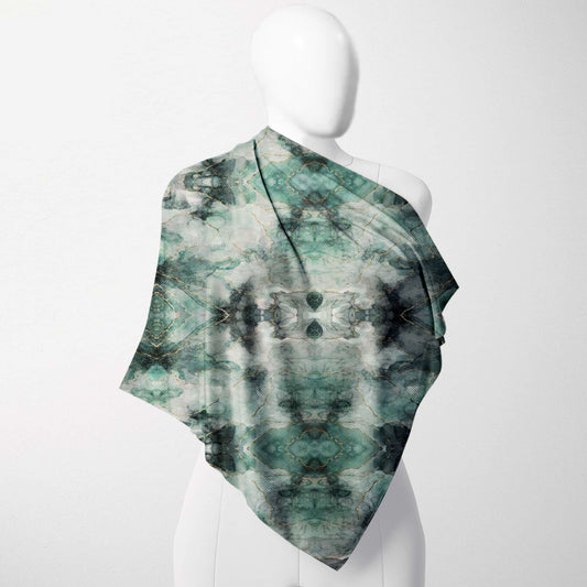Green Chroma Poly Scarf - ZumBuys