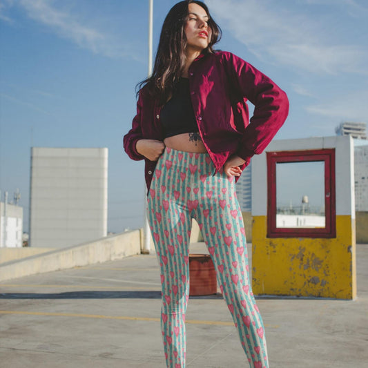 Hearts & Stripes Forever Youth Leggings - ZumBuys