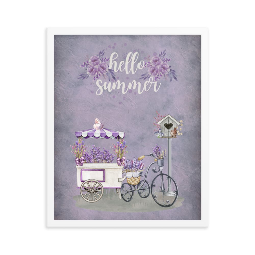 Hello Summer Framed Artwork - ZumBuys