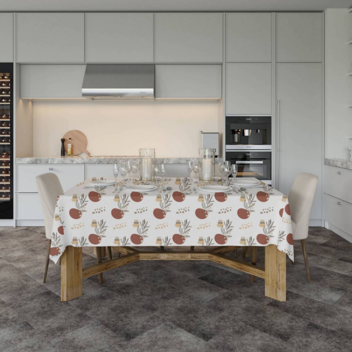 Infinite Red Boho Tablecloth - ZumBuys