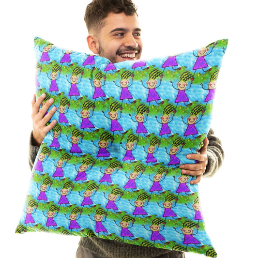 Inspired Tyke Tufted Floor Pillow, Square - ZumBuys