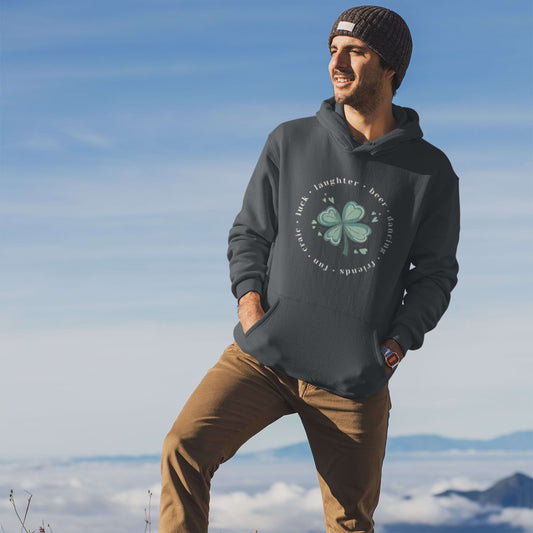 Irish Clover Men's Heavy Blend™ Hooded Sweatshirt - ZumBuys