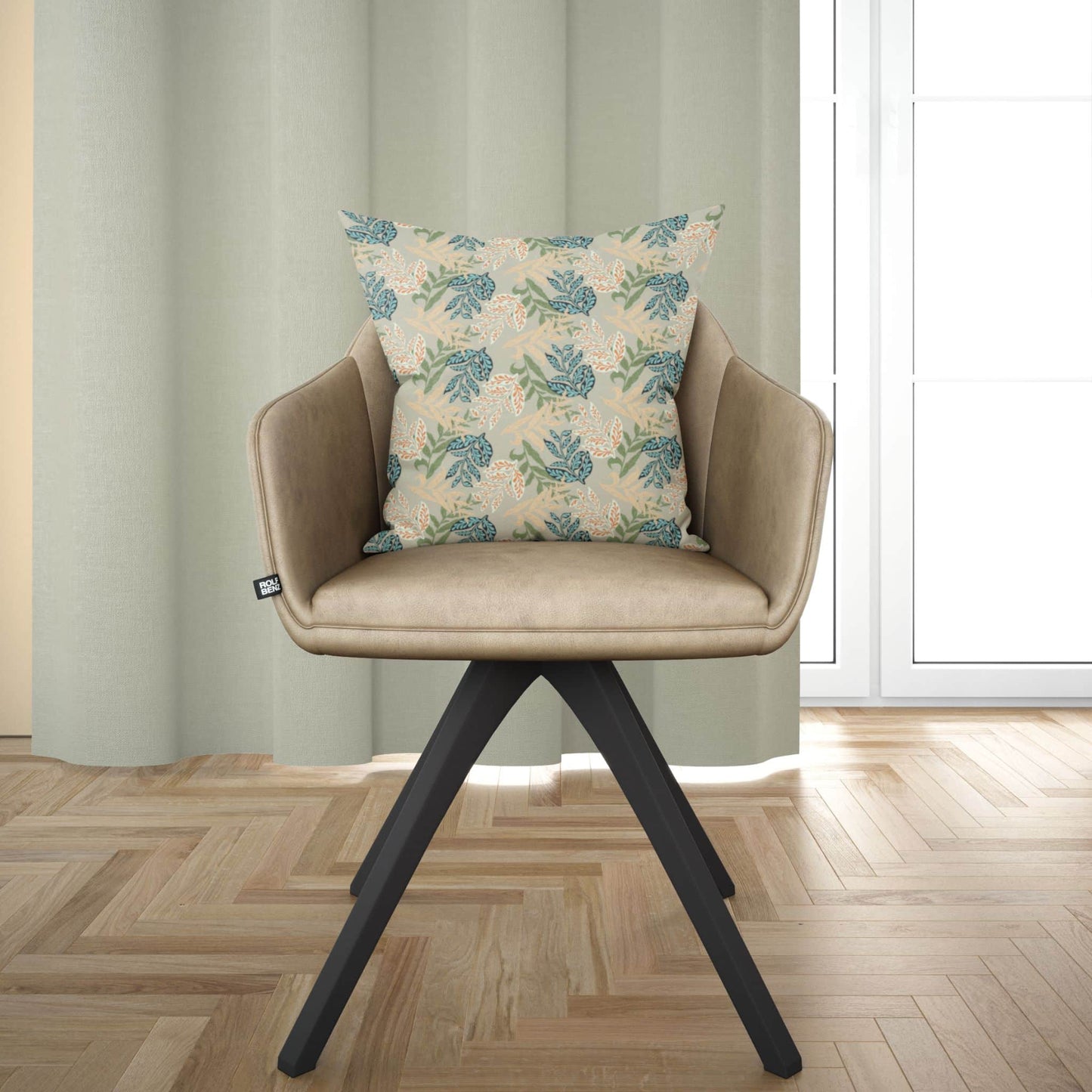 Leafy Relics Spun Polyester Square Pillow Case - ZumBuys