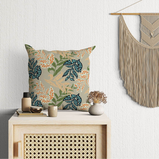 Leafy Relics Square Pillow - ZumBuys