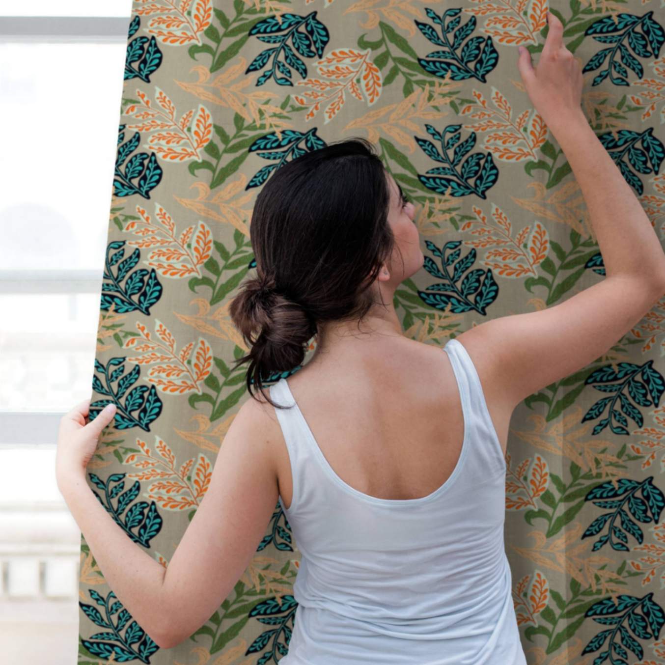 Leafy Relics Window Curtain - ZumBuys