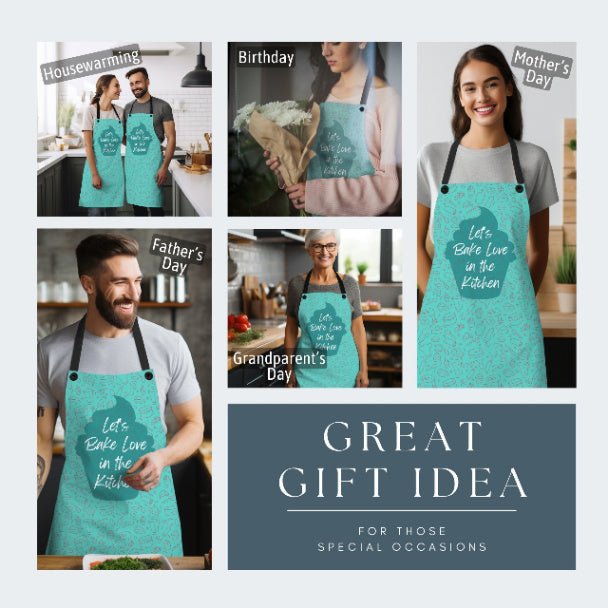 Let's Bake Love Apron - ZumBuys