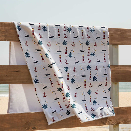 Lighthouse Seascapes Polycotton Towel - ZumBuys