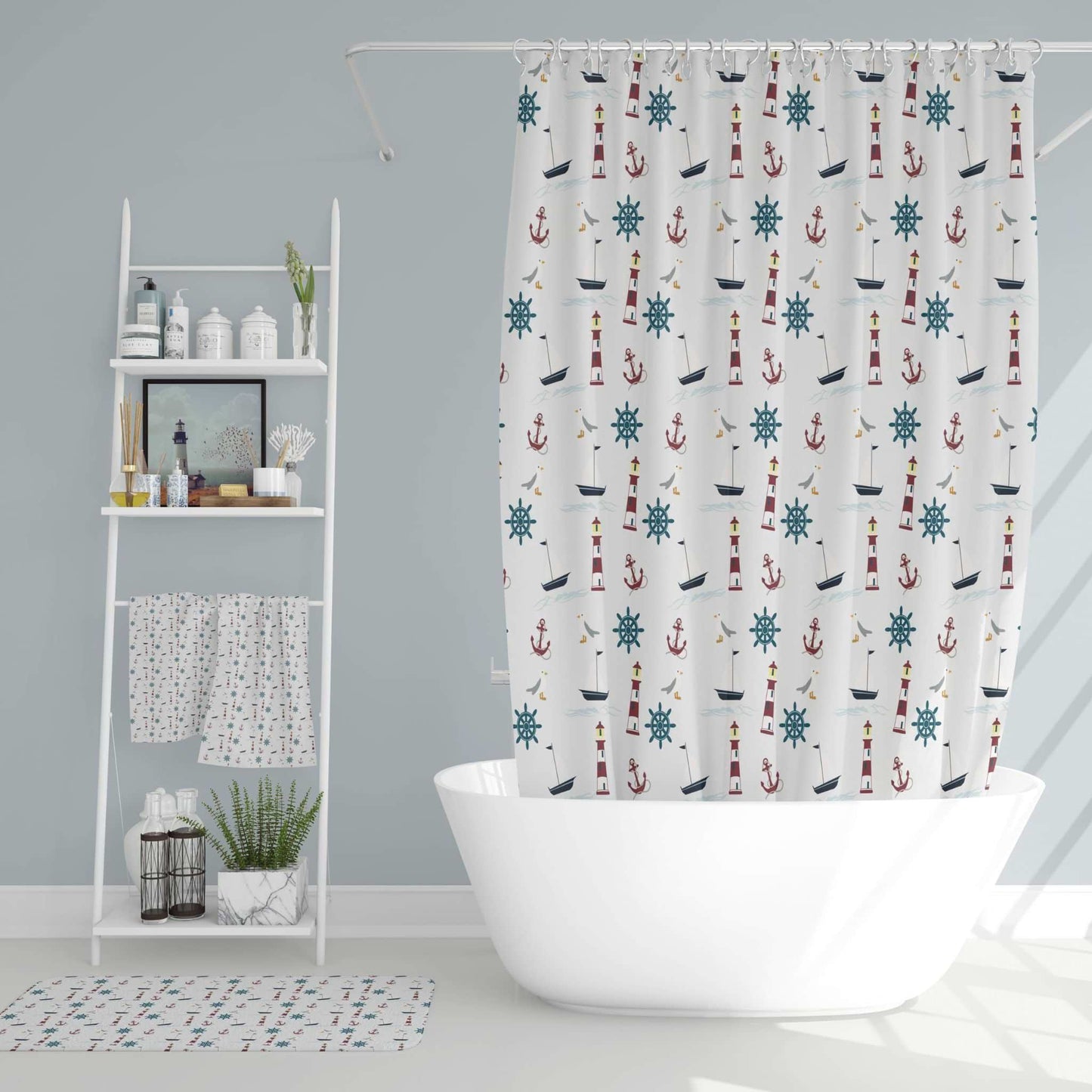 Lighthouse Seascapes Shower Curtains - ZumBuys