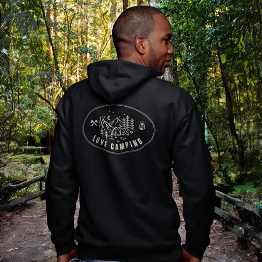Love Camping Men's Premium Full Zip Hoodie - ZumBuys