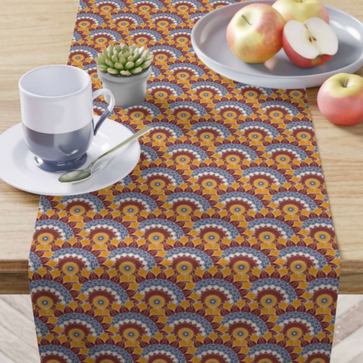 Moroccan Rays Table Runner (Cotton, Poly) - ZumBuys
