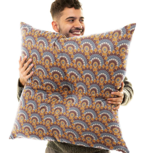 Moroccan Rays Tufted Floor Pillow, Square - ZumBuys