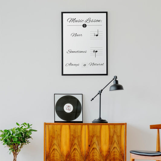 Music Lesson Framed Luster Paper Artwork - ZumBuys