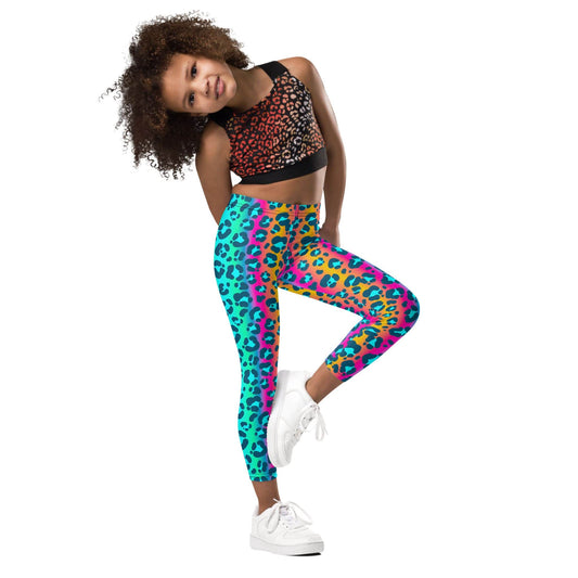 Neon Cheetah Kid's Leggings - ZumBuys