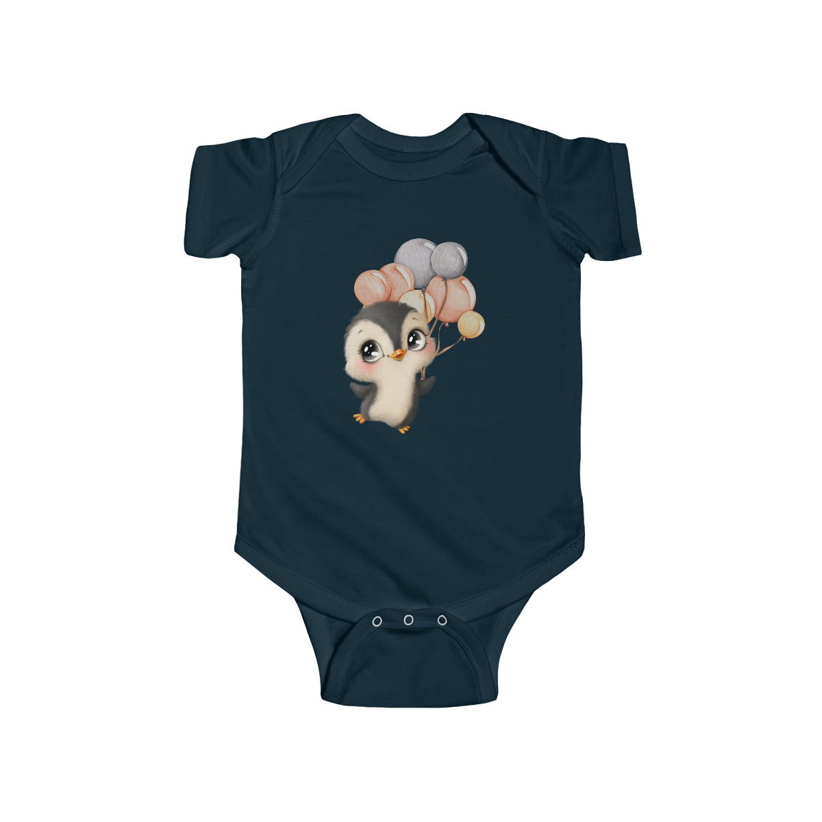 Party Penguin Infant Fine Jersey Bodysuit - ZumBuys