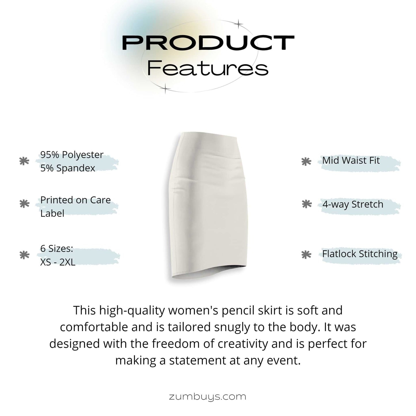 Peachport Women's Pencil Skirt - ZumBuys