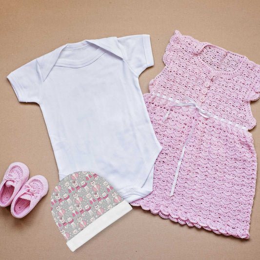 Pink Empress Kitty Baby Beanie - ZumBuys