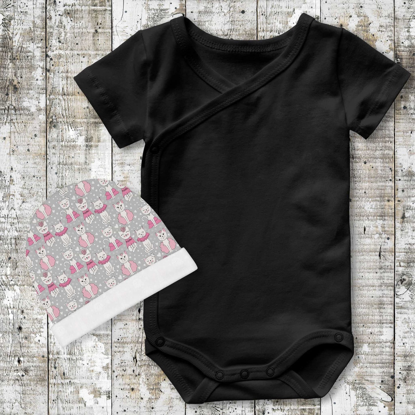 Pink Empress Kitty Baby Beanie - ZumBuys