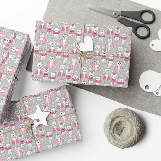 Pink Empress Kitty Wrapping Paper - ZumBuys