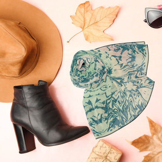 Pink Sunrise Tiedye Poly Scarf - ZumBuys