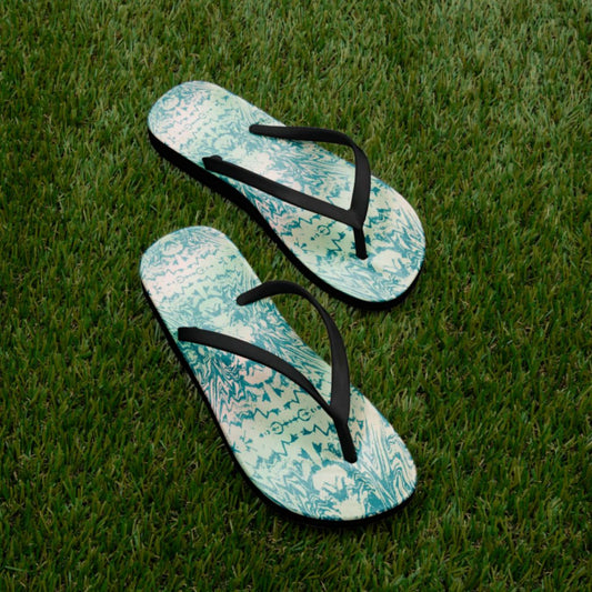 Pink Sunrise Women's Tiedye Flip Flops - ZumBuys