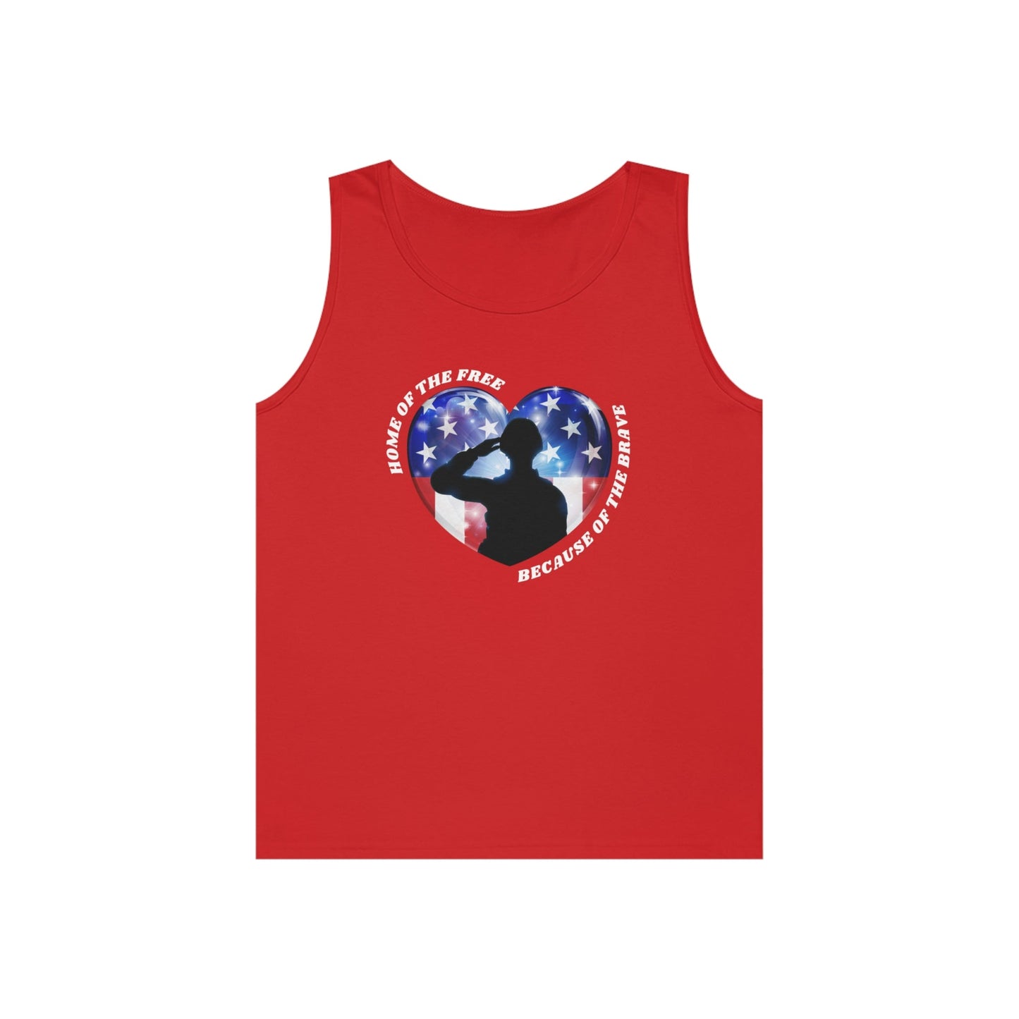 Proud Salute Men's Heavy Cotton Tank Top - ZumBuys