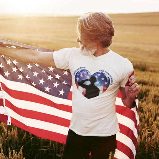 Proud Salute Organic Men's Classic T-Shirt - ZumBuys