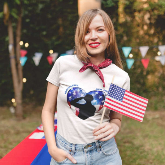 Proud Salute Organic Women's Classic T-Shirt - ZumBuys