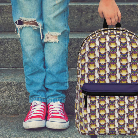 Purple Misfit Cats Backpack - ZumBuys