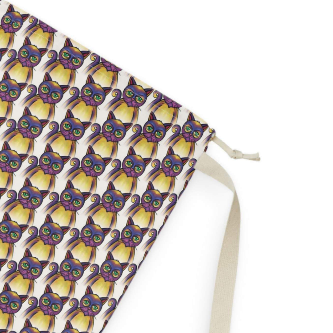 Purple Misfit Cats Laundry Bag - ZumBuys