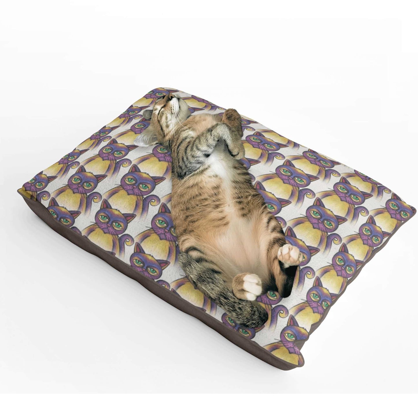 Purple Misfit Cats Pet Bed - ZumBuys