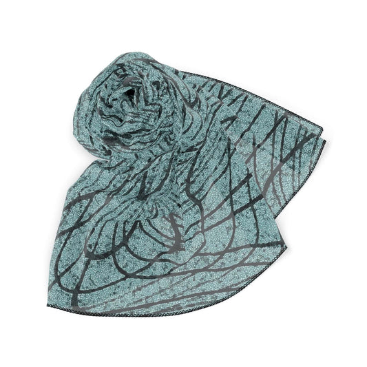 Radiant Mint Poly Scarf - ZumBuys
