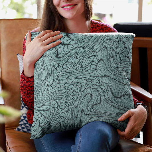 Radiant Mint Spun Polyester Square Pillow - ZumBuys