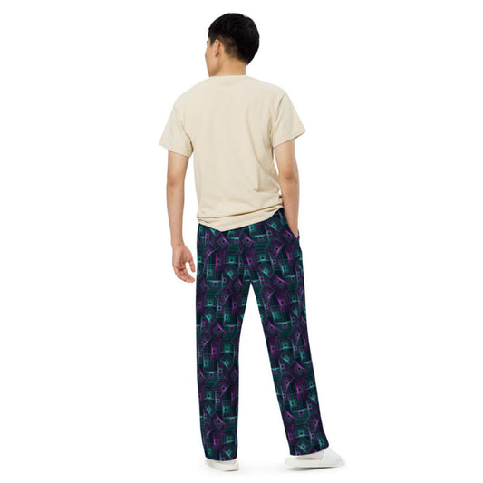 Radiant Reflections Men's wide-leg pants - ZumBuys