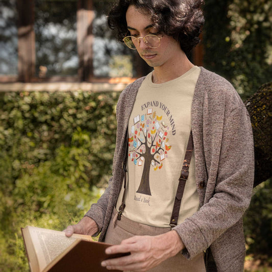 Read a Book Men's Jersey Short Sleeve Tee - ZumBuys