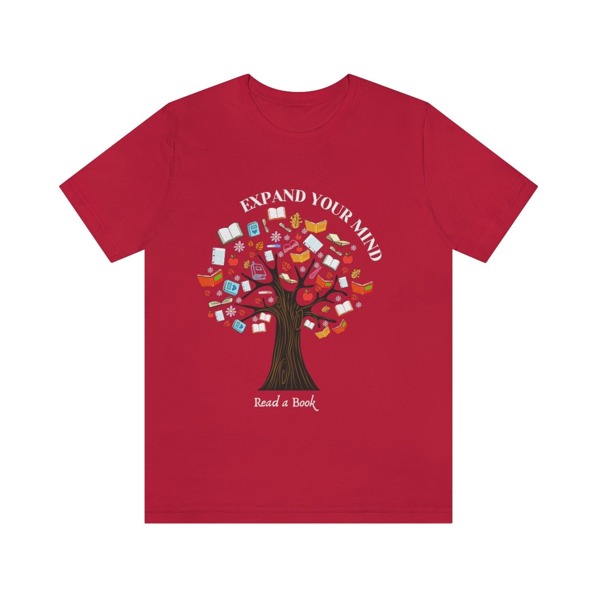 Read a Book Women's Red Jersey Short Sleeve Tee - ZumBuys