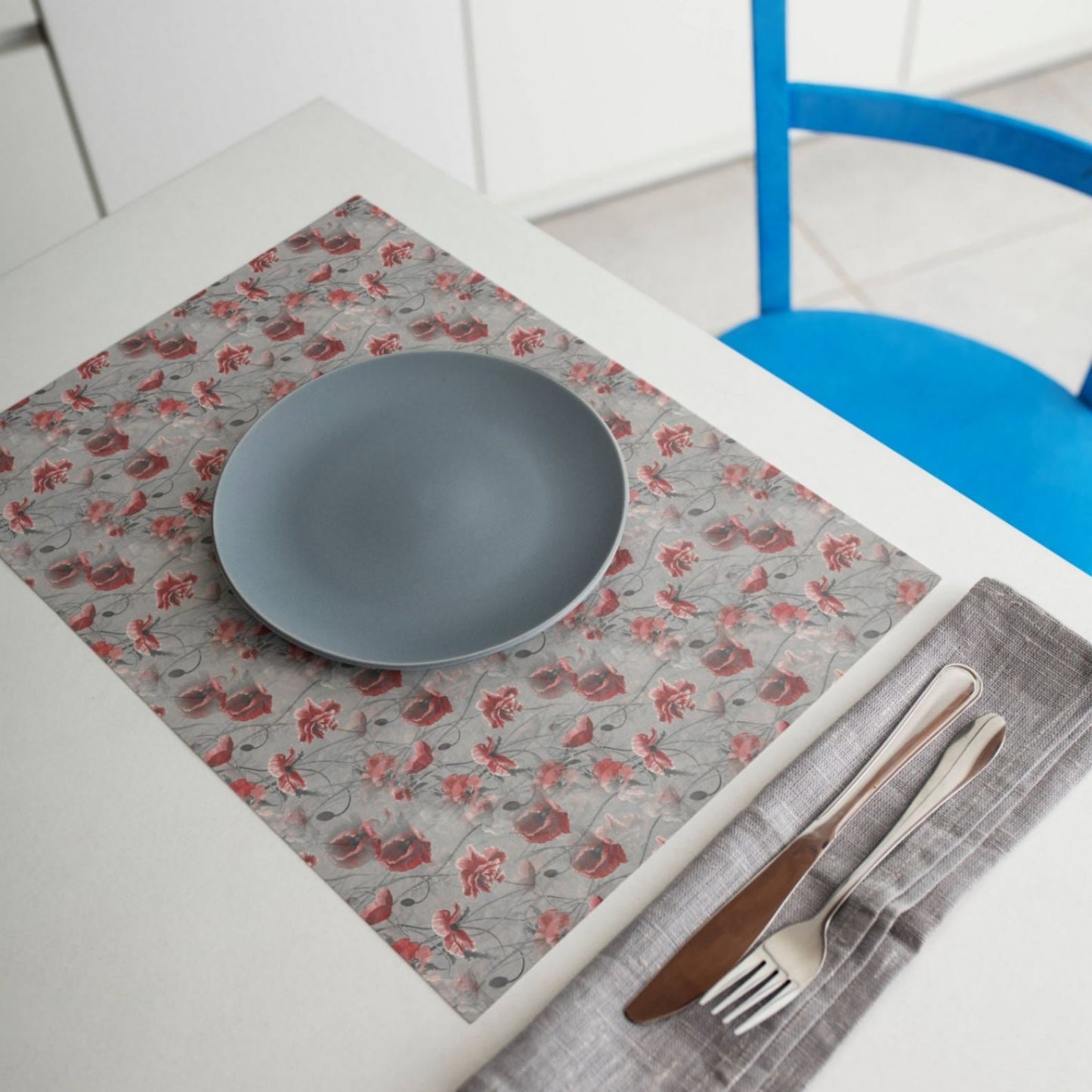 Red Flower Haze Placemat - ZumBuys