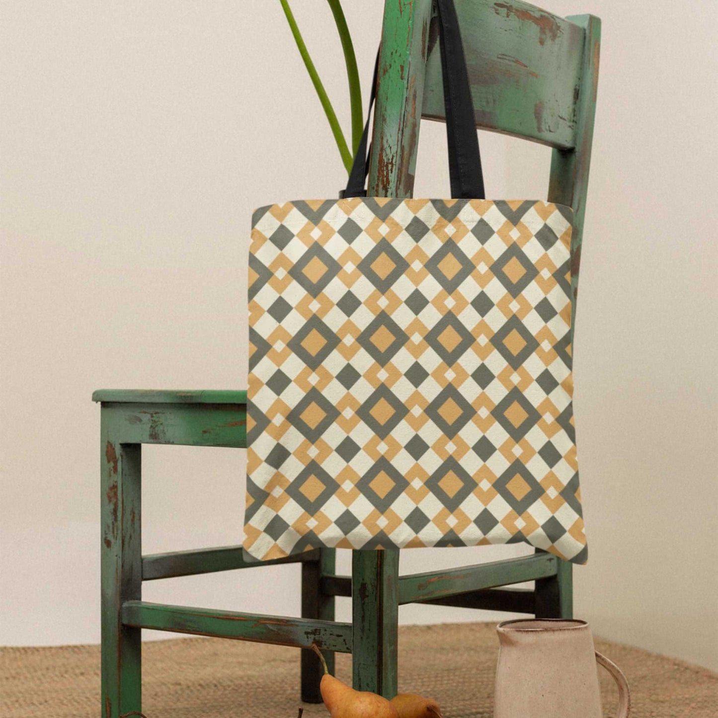 Retro Rhomb Tote Bag - ZumBuys