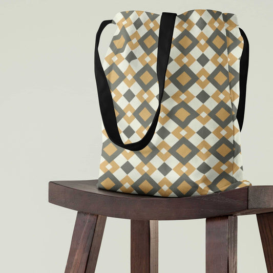 Retro Rhomb Tote Bag - ZumBuys